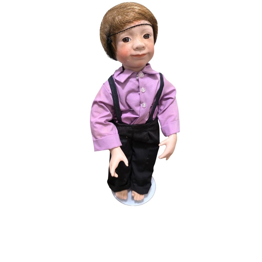 Edwin M. Kluger Boy Doll 13" Standing Figurine Stand Collectible‎